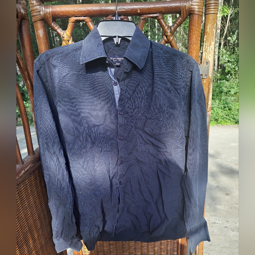 Bruno Magnani shirt Single Needle Tailoring 100% Combed Cotton Styled In Italy